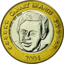 Spain, 2 Euro, 2004, Canary Islands, MS(63), Bi-Metallic