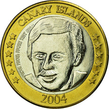Spain, Euro, 2004, Canary Islands, MS(63), Bi-Metallic