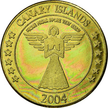 Spain, 50 Euro Cent, 2004, Canary Islands, MS(63), Brass