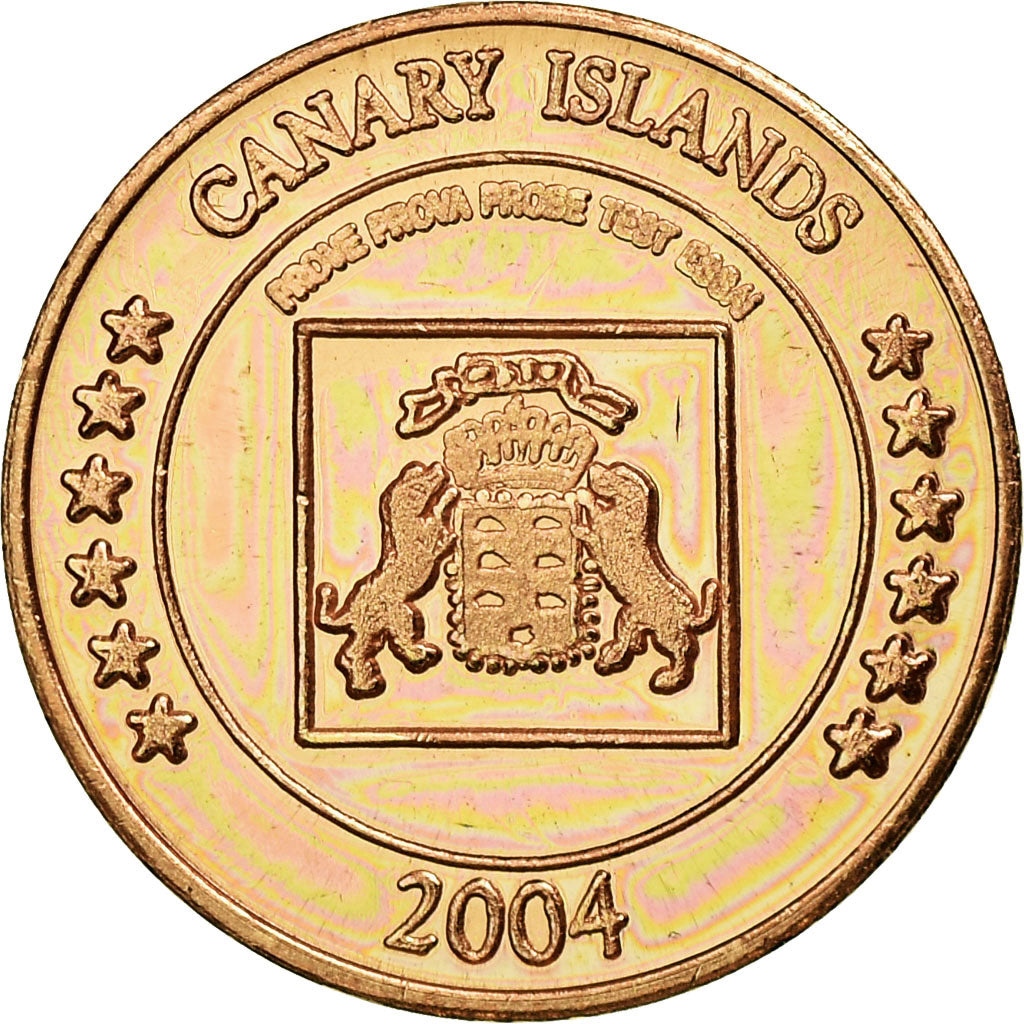 Spagna, Euro Cent, 2004, Canary Islands, SPL, Rame