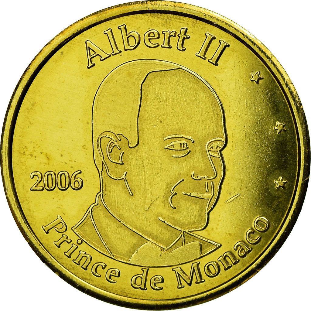 Monaco, 50 Euro Cent, Prince Albert, 2006, SPL, Laiton
