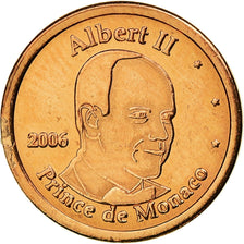 Monaco, Euro Cent, Prince Albert, 2006, UNC-, Koper