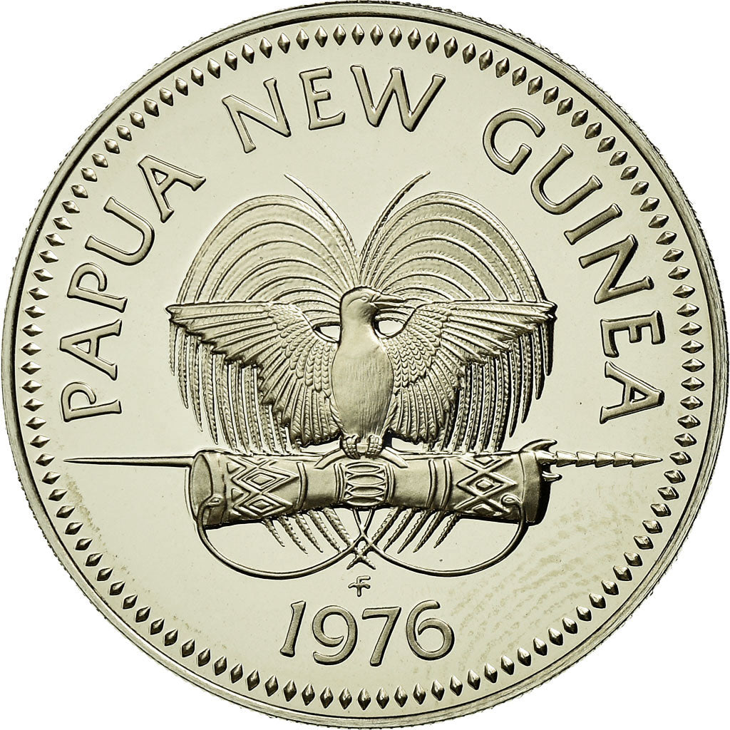 Coin, Papua New Guinea, 20 Toea, 1976, MS(65-70), Copper-nickel, KM:5