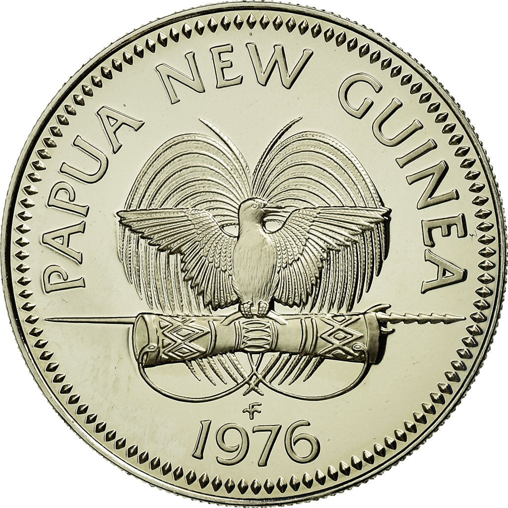 Coin, Papua New Guinea, 10 Toea, 1976, MS(65-70), Copper-nickel, KM:4