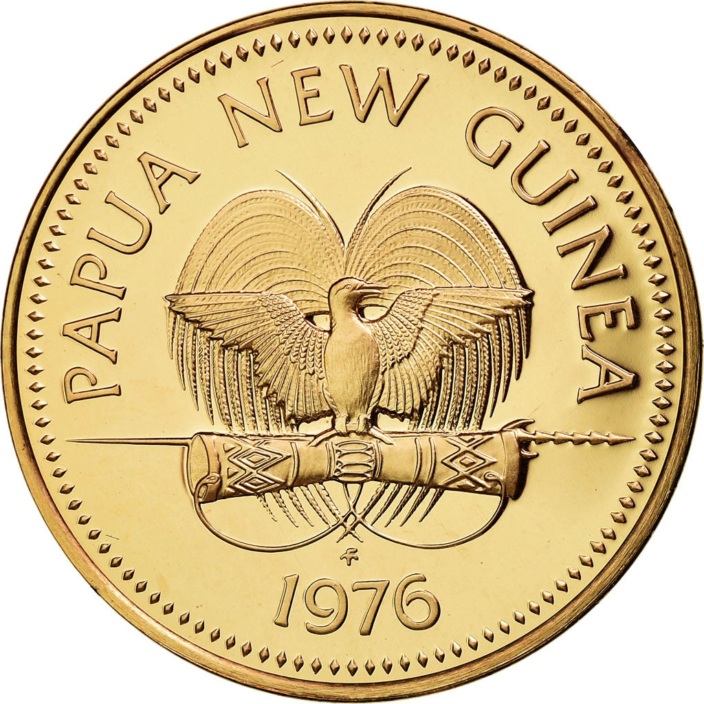 Moneta, Papua Nuova Guinea, 2 Toea, 1976, FDC, Bronzo, KM:2