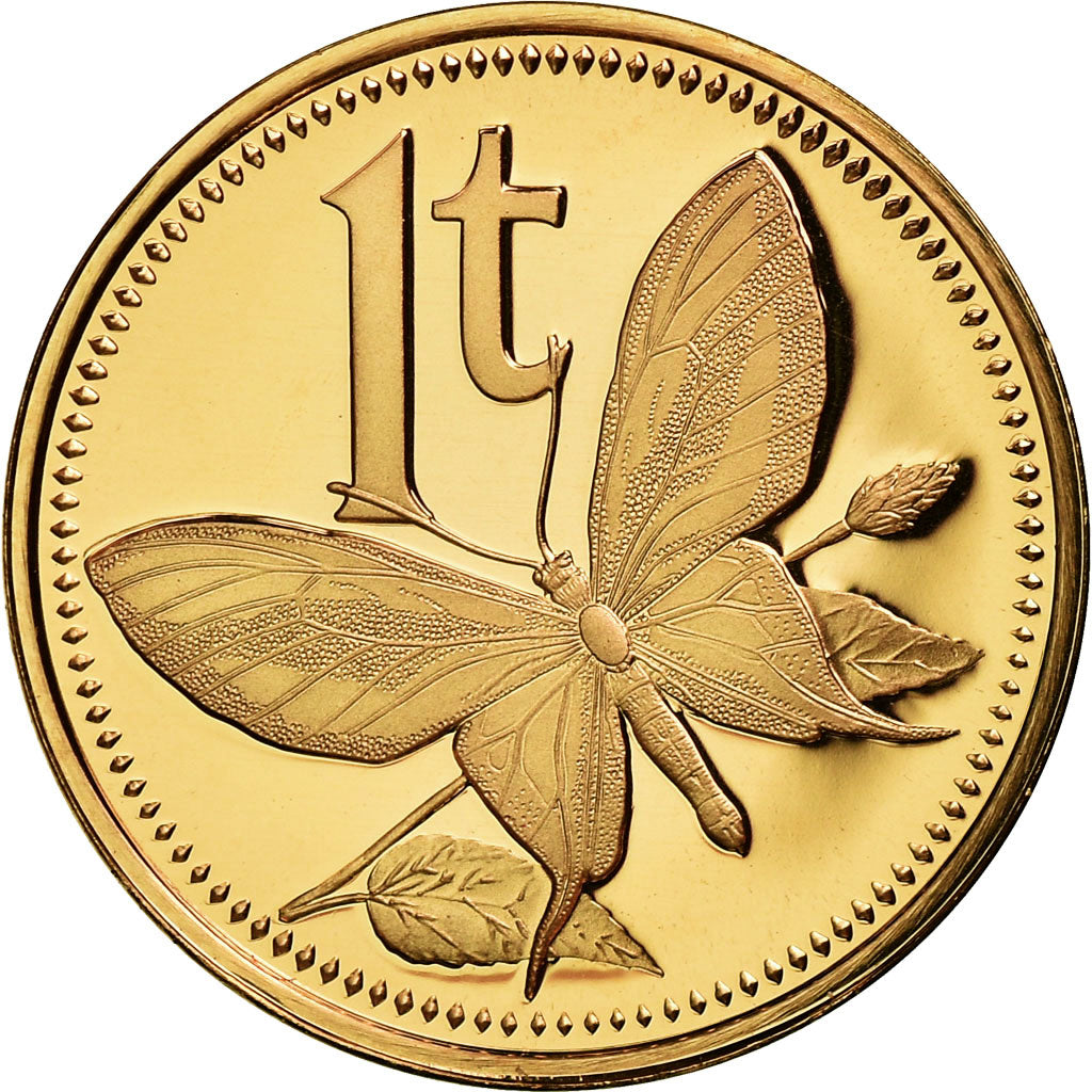 Coin, Papua New Guinea, Toea, 1976, MS(65-70), Bronze, KM:1