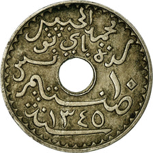 Coin, Tunisia, Muhammad al-Habib Bey, 10 Centimes, 1926, Paris, EF(40-45)