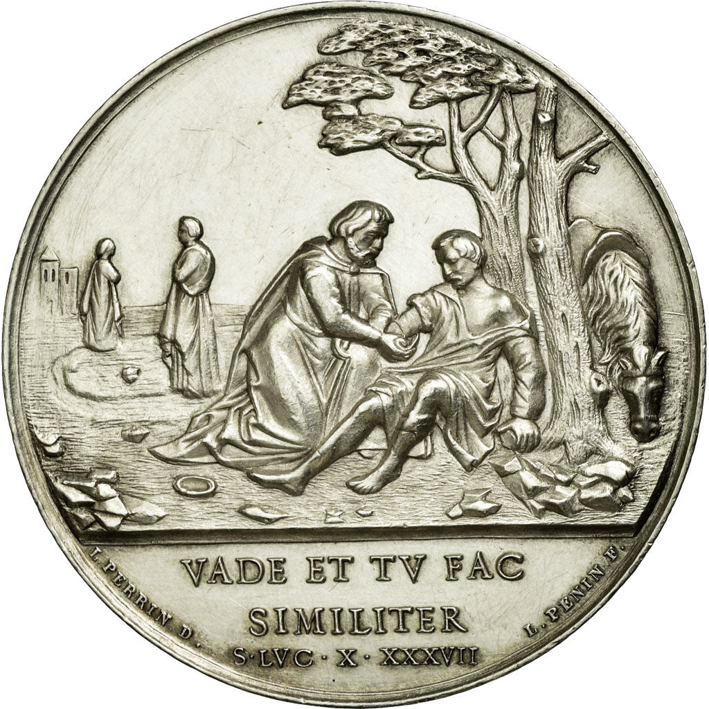 France, Token, Instruction and Education, 1818, AU(55-58), Silver