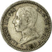 Coin, Spain, Alfonso XIII, 50 Centimos, 1910, Madrid, EF(40-45), Silver, KM:730