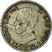 Coin, Spain, Alfonso XIII, 50 Centimos, 1904, Madrid, VF(30-35), Silver, KM:723