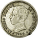 Coin, Spain, Alfonso XIII, 50 Centimos, 1904, Madrid, EF(40-45), Silver, KM:723