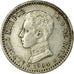 Coin, Spain, Alfonso XIII, 50 Centimos, 1904, Madrid, EF(40-45), Silver, KM:723