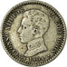Coin, Spain, Alfonso XIII, 50 Centimos, 1904, Madrid, VF(30-35), Silver, KM:723