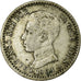 Coin, Spain, Alfonso XIII, 50 Centimos, 1904, Madrid, VF(30-35), Silver, KM:723