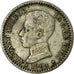 Coin, Spain, Alfonso XIII, 50 Centimos, 1904, Madrid, VF(20-25), Silver, KM:723