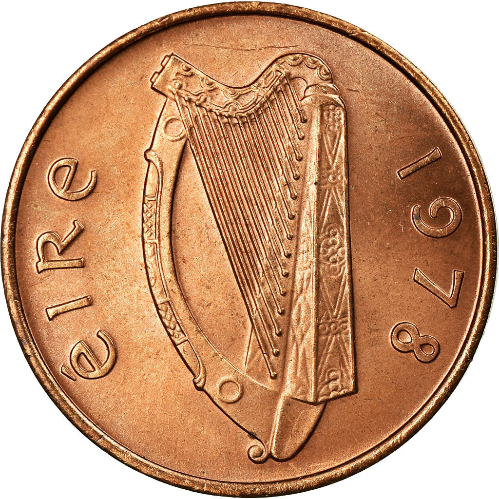 Coin, IRELAND REPUBLIC, Penny, 1978, AU(55-58), Bronze, KM:20