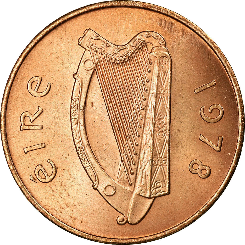Coin, IRELAND REPUBLIC, 2 Pence, 1978, AU(55-58), Bronze, KM:21
