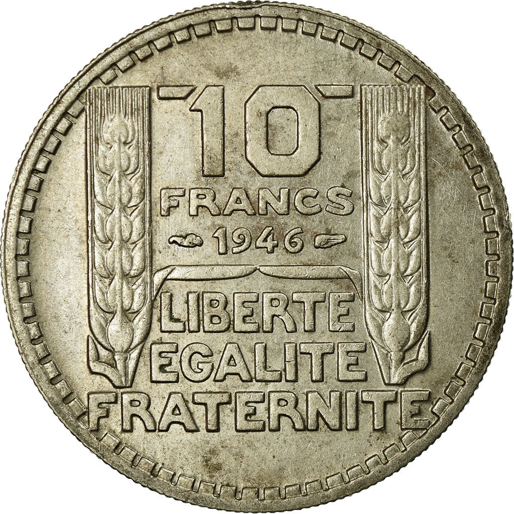 Munten, Frankrijk, Turin, 10 Francs, 1946, Paris, ZF, Copper-nickel, KM:908.1