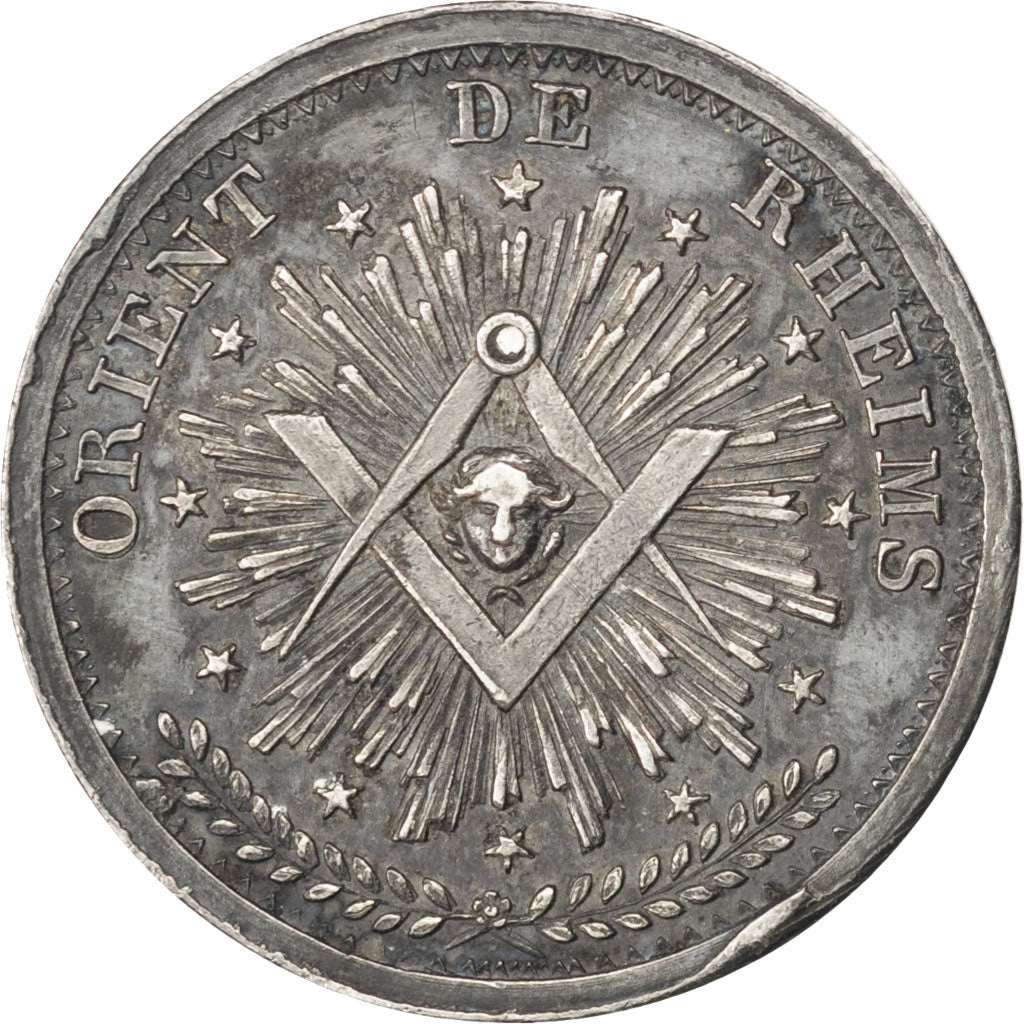 France, Masonic, Token, 1804, AU(55-58), Silver, 6.28