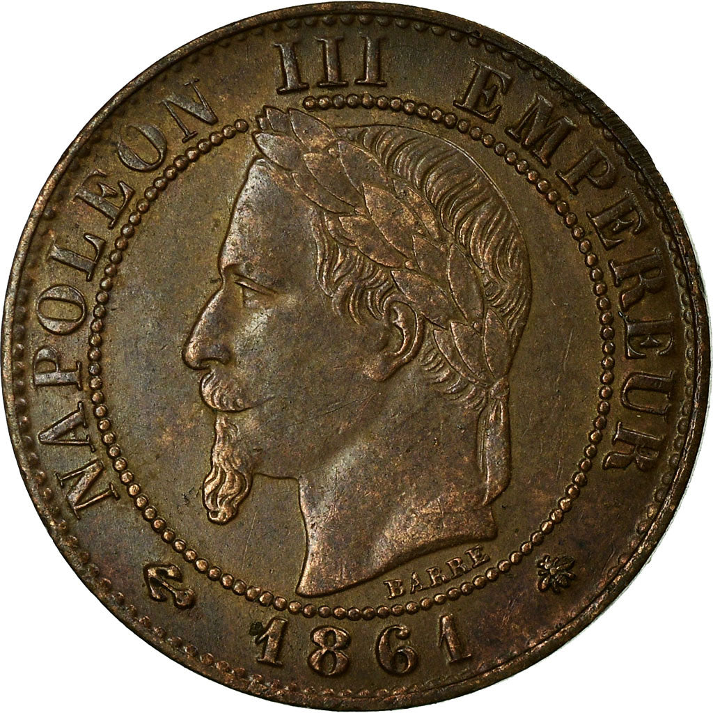 Coin, France, Napoleon III, Napoléon III, Centime, 1861, Paris, EF(40-45)