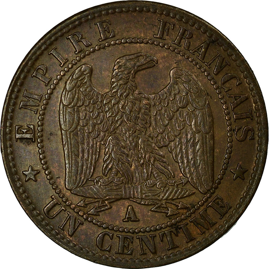Coin, France, Napoleon III, Napoléon III, Centime, 1861, Paris, EF(40-45)