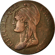 Moneta, Francja, Dupré, 5 Centimes, AN 4, Paris, VF(30-35), Bronze, KM:635.1