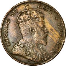 Coin, Jersey, Edward VII, 1/12 Shilling, 1909, EF(40-45), Bronze, KM:10