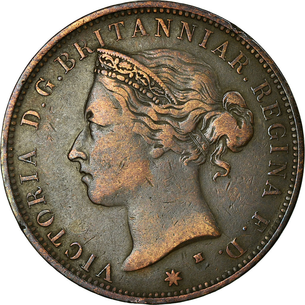 Coin, Jersey, Victoria, 1/12 Shilling, 1877, EF(40-45), Bronze, KM:8
