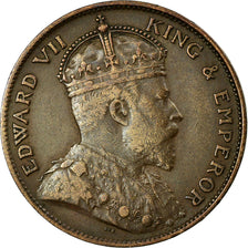 Coin, Jersey, Edward VII, 1/24 Shilling, 1909, EF(40-45), Bronze, KM:9