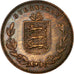 Coin, Guernsey, 8 Doubles, 1934, Heaton, Birmingham, EF(40-45), Bronze, KM:14