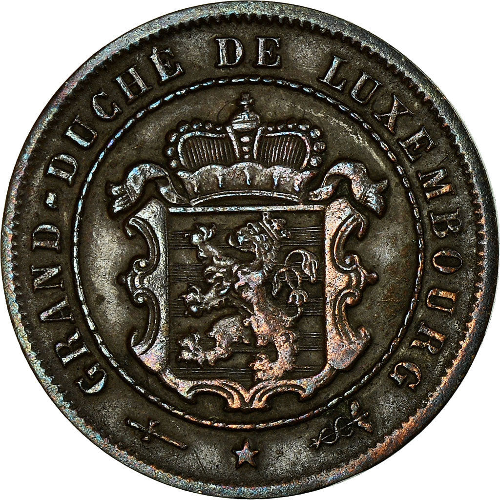 Coin, Luxembourg, William III, 2-1/2 Centimes, 1901, Utrecht, EF(40-45), Bronze
