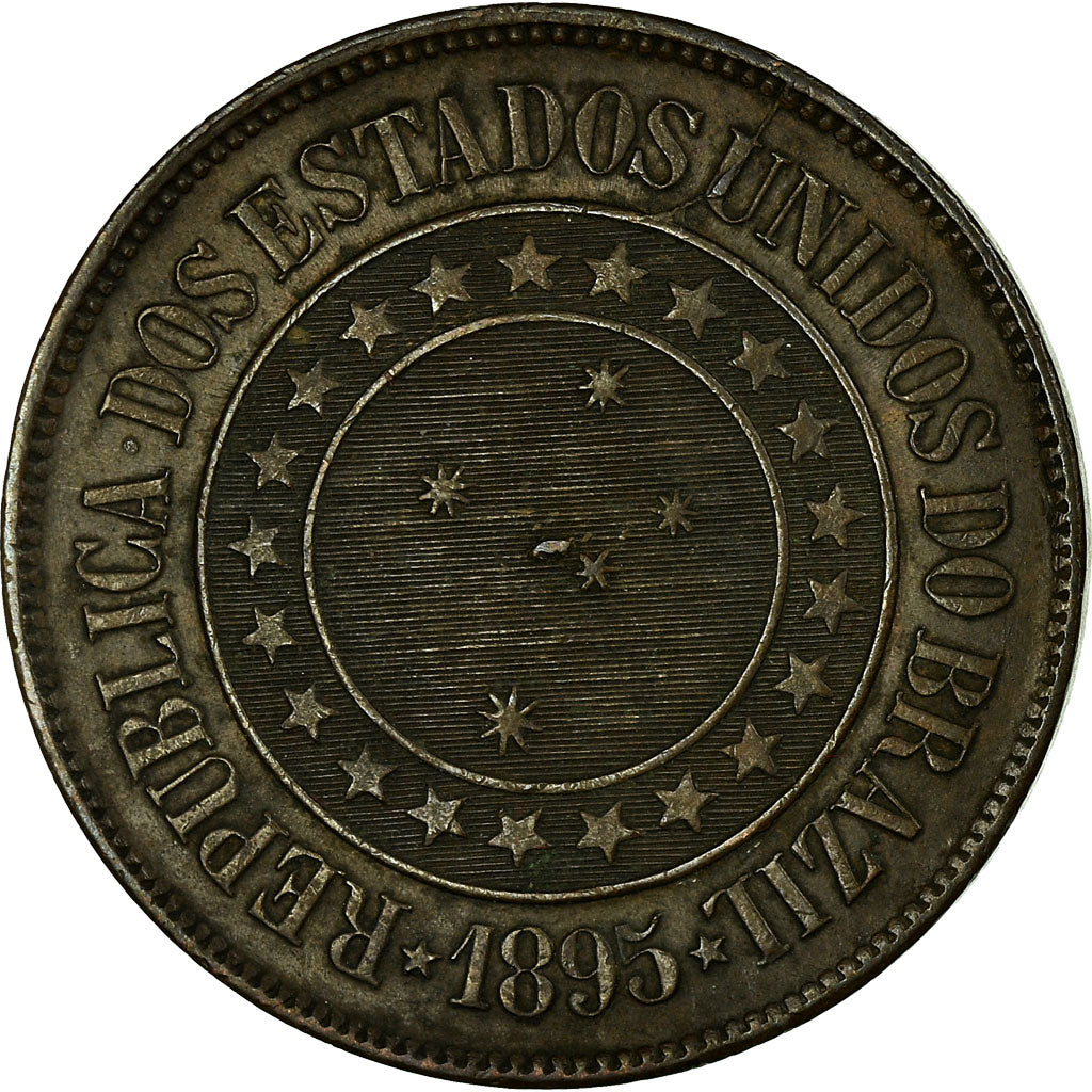 Coin, Brazil, 40 Reis, 1995, EF(40-45), Bronze, KM:491