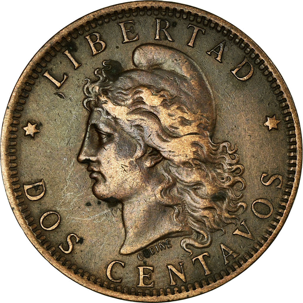 Münze, Argentinien, 2 Centavos, 1888, SS, Bronze, KM:33