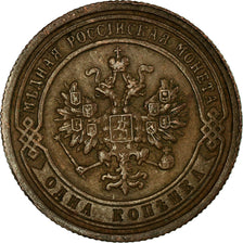 Coin, Russia, Nicholas II, Kopek, 1899, Saint-Petersburg, EF(40-45), Copper