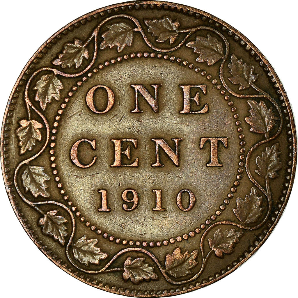 Coin, Canada, Edward VII, Cent, 1910, Royal Canadian Mint, Ottawa, EF(40-45)