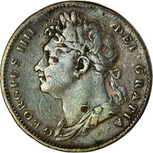 Coin, Great Britain, George IV, Farthing, 1825, EF(40-45), Copper, KM:677