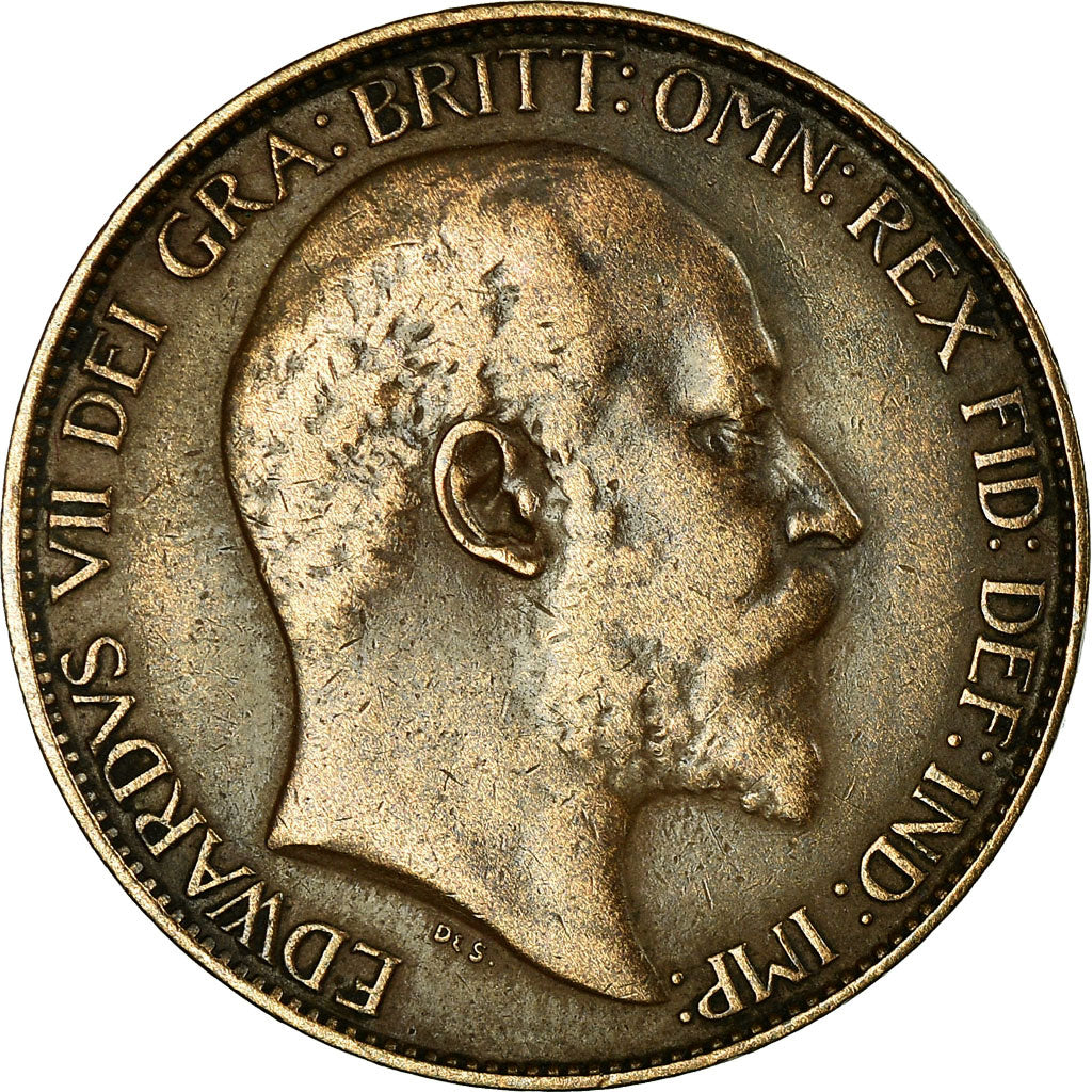 Coin, Great Britain, Edward VII, 1/2 Penny, 1906, EF(40-45), Bronze, KM:793.2