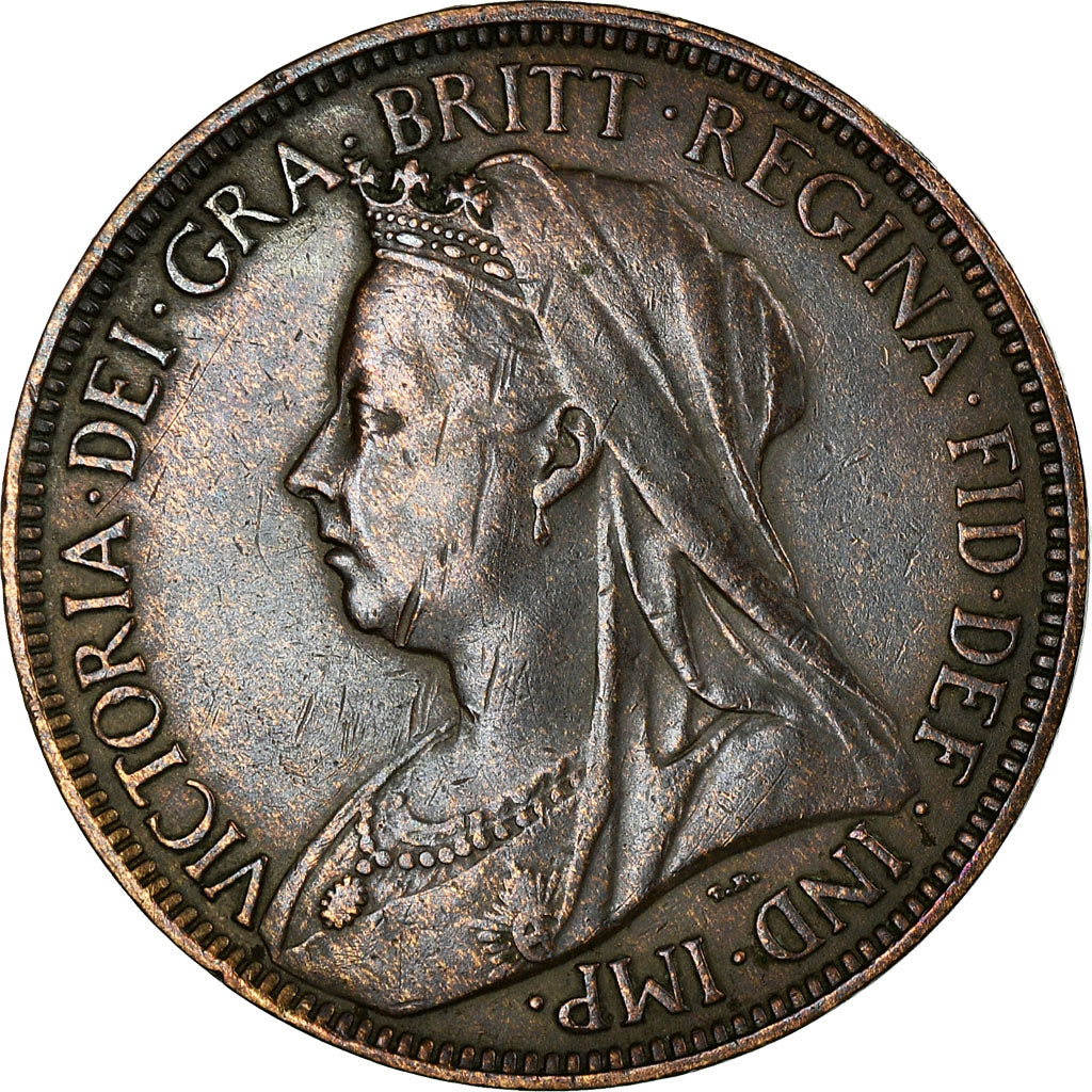 Monnaie, Grande-Bretagne, Victoria, 1/2 Penny, 1899, TTB, Bronze, KM:789