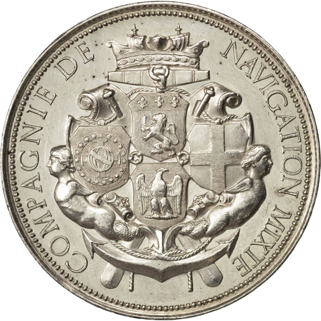 France, The Boats, Token, AU(55-58), Silver, 22.54