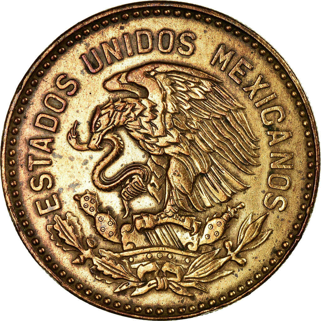 Coin, Mexico, 50 Centavos, 1957, Mexico City, EF(40-45), Bronze, KM:450