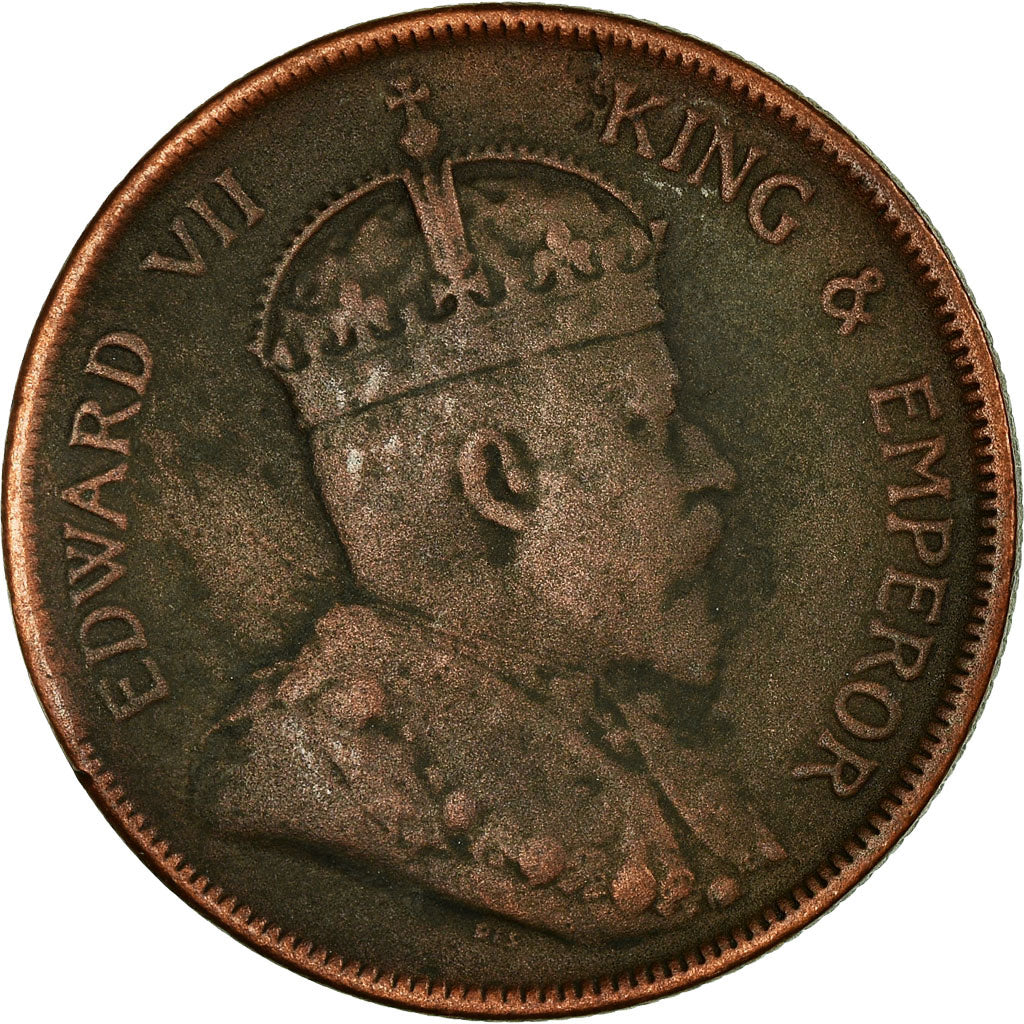 Coin, Straits Settlements, Edward VII, Cent, 1904, VF(30-35), Bronze, KM:19