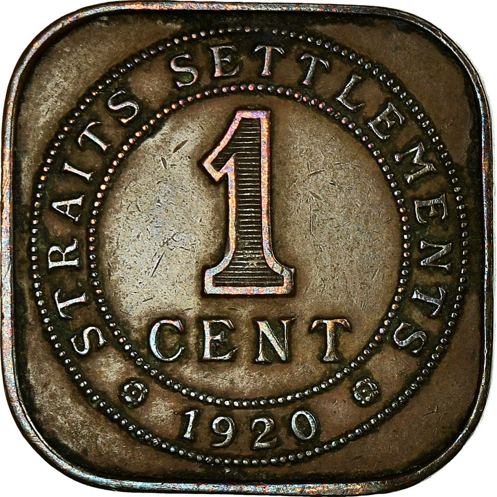 Coin, Straits Settlements, George V, Cent, 1920, VF(30-35), Bronze, KM:32