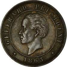Coin, Haiti, 20 Centimes, 1863, AU(55-58), Bronze, KM:41