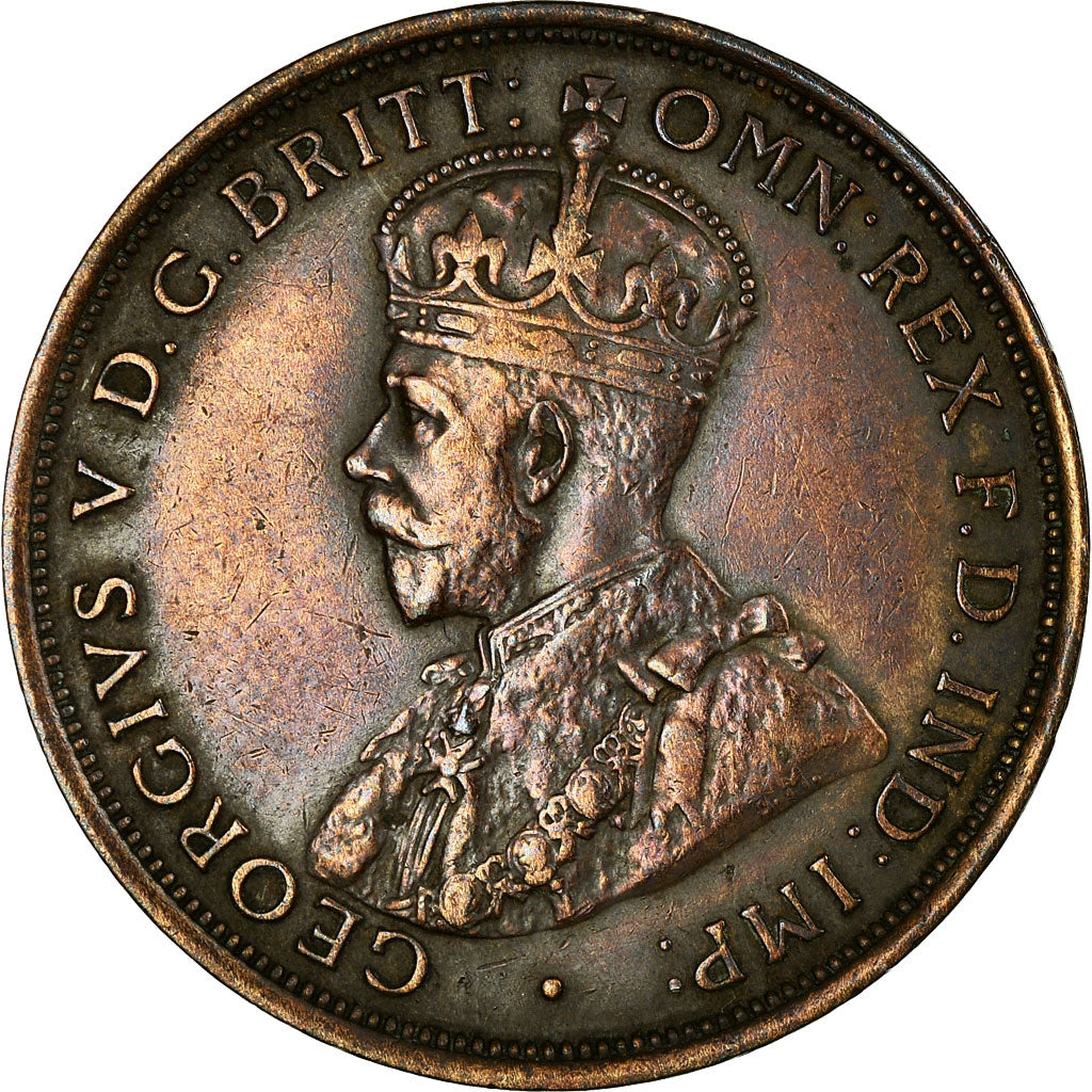 Coin, Australia, George V, Penny, 1911, AU(50-53), Bronze, KM:23