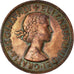 Coin, Australia, Elizabeth II, Penny, 1958, EF(40-45), Bronze, KM:56