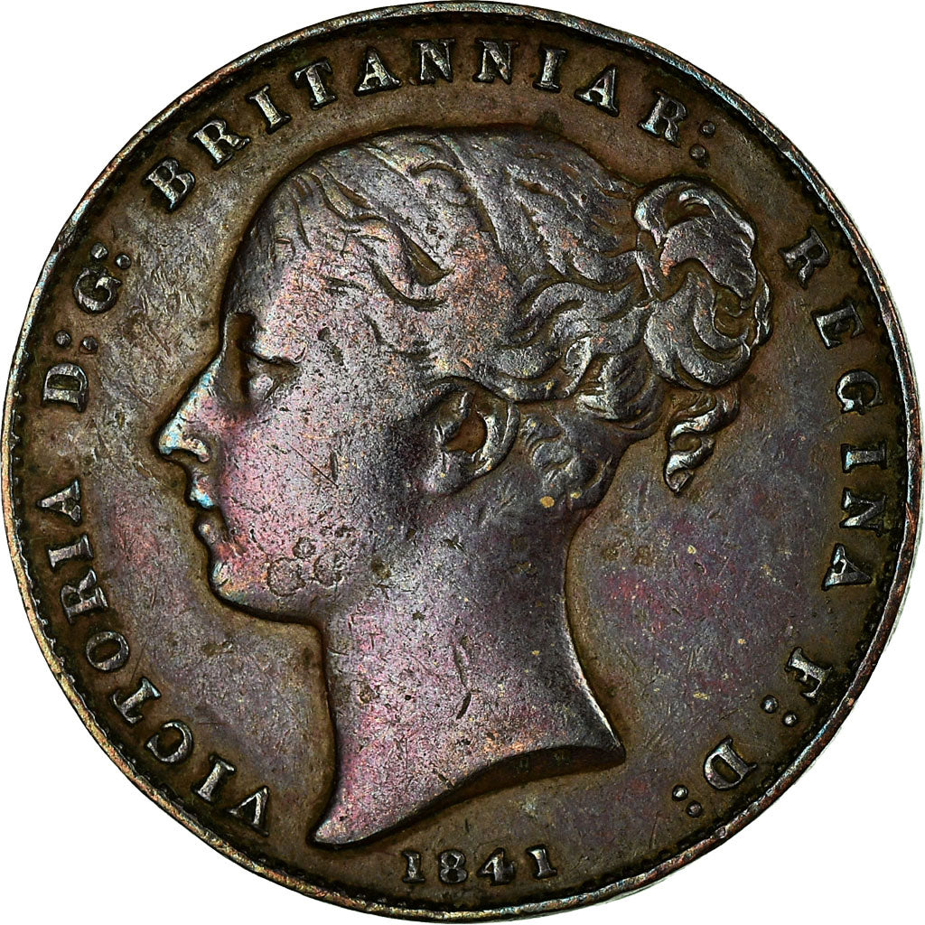 Coin, Jersey, Victoria, 1/52 Shilling, 1841, EF(40-45), Copper, KM:1