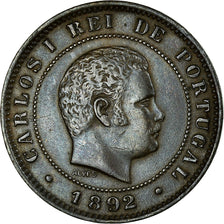 Monnaie, Portugal, Carlos I, 10 Reis, 1892, Portugal Mint, SUP, Bronze, KM:532