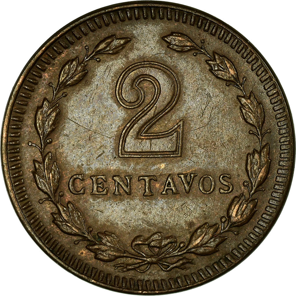 Coin, Argentina, 2 Centavos, 1941, EF(40-45), Bronze, KM:38
