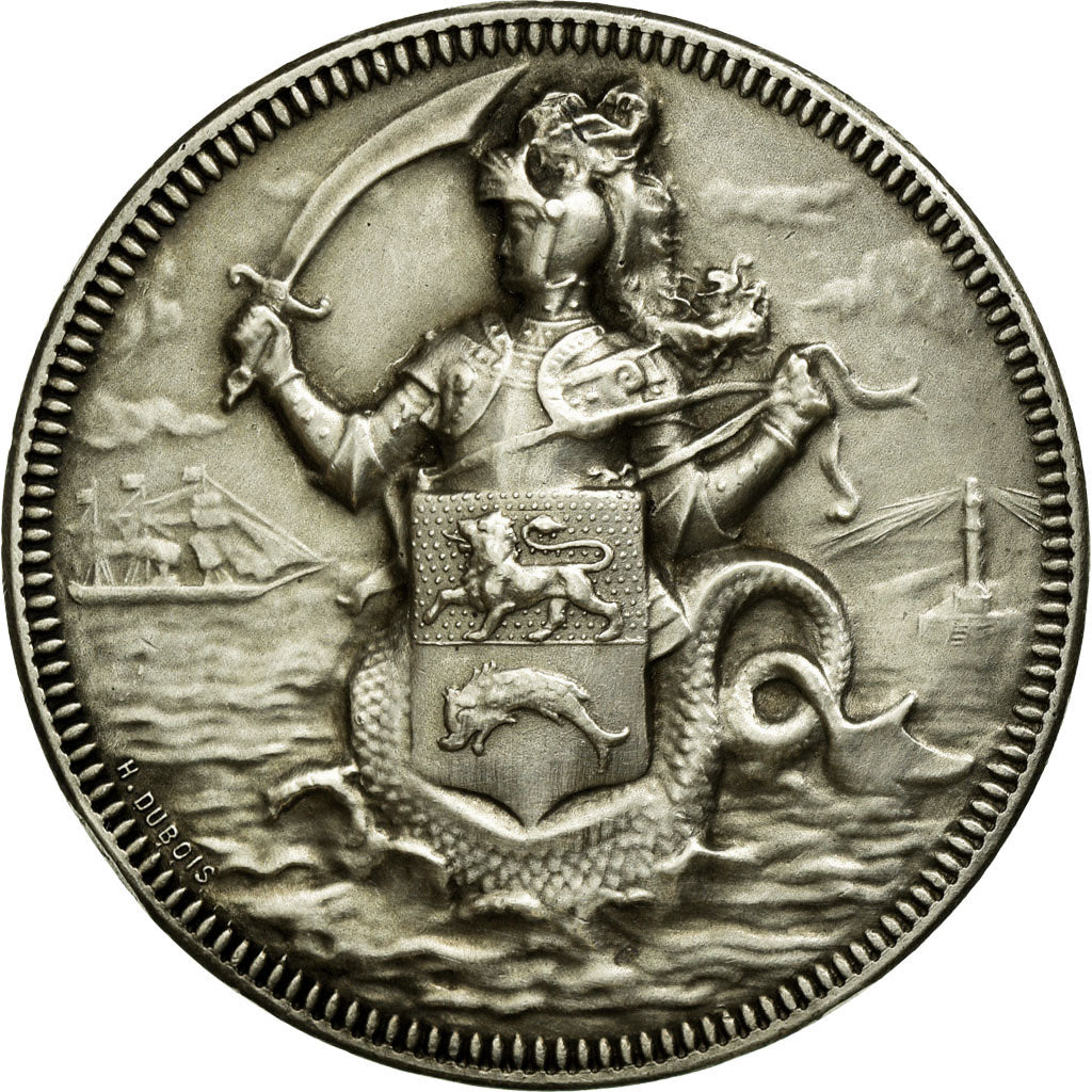France, Token, Justice, 1890, AU(50-53), Silver