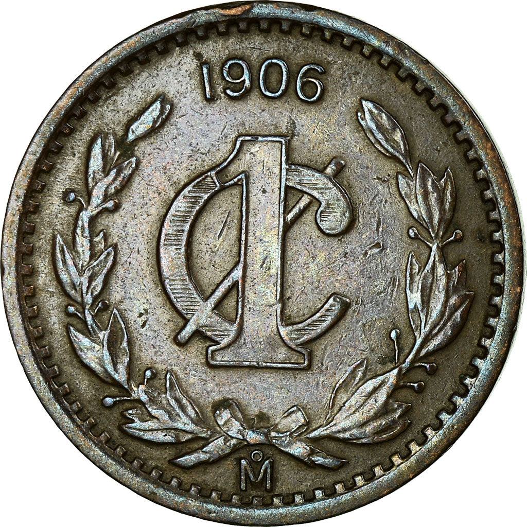 Coin, Mexico, Centavo, 1906, Mexico City, EF(40-45), Bronze, KM:415